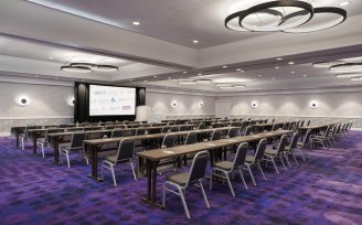 YOTEL Washington DC - Grad Hub Ballroom - classroom set up
