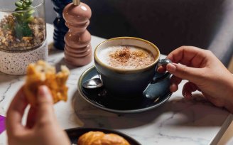 Coffee and pastry