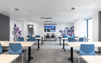 Meeting room in classroom style